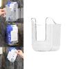 Kitchen Wipes Storage Box Wall Mounted No Punching Wipes Holder for Bathroom, Clear Toilet Wipes Container Tissue Storage Holder Box Wet Wipes Dispenser for Kitchen Bathroom Toilet view 1