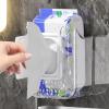 Kitchen Wipes Storage Box Wall Mounted No Punching Wipes Holder for Bathroom, Clear Toilet Wipes Container Tissue Storage Holder Box Wet Wipes Dispenser for Kitchen Bathroom Toilet view 3