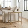 Michael Amini St. Charles Dove Gray End Table Solid and Manufactured Wood Poplar Solids Construction Single Piece Durable Design for Living Room and Bedroom Use view 2
