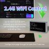 Vastarry Real-Time Crypto Ticker Bitcoin Stock Ticker Monitor Display Digital Clock Weather, Temperature, Humidity, 64 * 32 Pixel Screen view 3