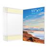 11x17 Acrylic Picture Frame, Clear Frameless Photo Frame for Wall Mount, No Drilling Picture Frames with Tape, Pack of 5 Floating Hanging Picture Frames for Home, School, Office view 1
