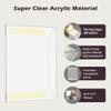 11x17 Acrylic Picture Frame, Clear Frameless Photo Frame for Wall Mount, No Drilling Picture Frames with Tape, Pack of 5 Floating Hanging Picture Frames for Home, School, Office view 3