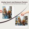 11x17 Acrylic Picture Frame, Clear Frameless Photo Frame for Wall Mount, No Drilling Picture Frames with Tape, Pack of 5 Floating Hanging Picture Frames for Home, School, Office view 4