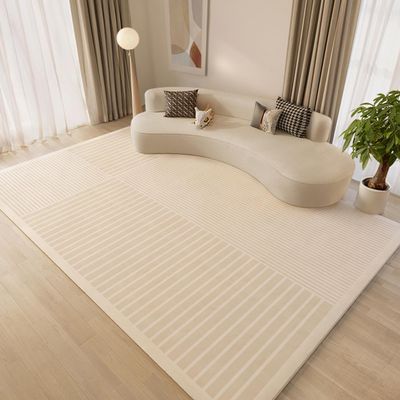 9x9ft Aesthetic Area Rug Washable Bedroom Stain Resistant Rug, Soft Rugs Ideal for High Traffic Living Room Entryway Dining Room, Non-Slip Non-Shedding Low-Pile Floor Indoor and Outdoor Carpet