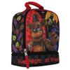 Bioworld Five Nights At Freddy's Let's Eat Dual Compartment Insulated Soft Lunch Bag Tote Bag 10" view 2