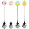 AUEAR, 4 Pack Cute Coffee Spoons Doughnut Stainless Steel Donut Teaspoons Dessert Cake Yogurt Ice Cream for Home Office Party Restaurant view 1