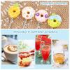 AUEAR, 4 Pack Cute Coffee Spoons Doughnut Stainless Steel Donut Teaspoons Dessert Cake Yogurt Ice Cream for Home Office Party Restaurant view 3