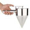 Akozon Stainless Steel Baking Funnel with Rack, Pancake Batter Dispenser, Octopus Balls & Cupcake Making Kitchen Tool for Home & Bakery Use view 2