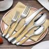 20-piece Silverware Flatware Sets, Stainless Steel Cutlery Set, Kitchen Utensil Set, Dishwasher Safe, Suitable for 4 People, bright hotel tableware,dishwasher safe view 2
