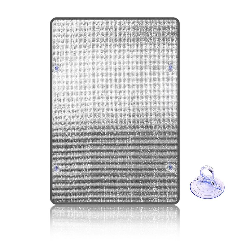 100% Blackout Window Film,8mm Double Aluminium Bubble Insulation Foil,Reflective Window Film,Anti Glare Uv Sun Protection Privacy Window Tint,for Home,Office,Sunroom,WxH-65x100cm/26x39in