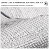 100% Blackout Window Film,8mm Double Aluminium Bubble Insulation Foil,Reflective Window Film,Anti Glare Uv Sun Protection Privacy Window Tint,for Home,Office,Sunroom,WxH-65x100cm/26x39in view 3