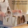 Bag & Purse Organizer for Closet,Adjustable Clear Handbag Storage Shelf-Plastic Clutch Dividers|Keep Purses upright Closet,Dividers Divider Closet Organizer,Separators Bookshelf Separator(7layer) view 4