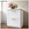 CozyHommie Shaker Style Solid Wood Frame RTA Drawer Cabinet with 2 Drawers  Versatile Kitchen Base Cabinet, Standalone or Modular Design (White, 36" Width x 24" Depth x 34 1/2" Height) view 2