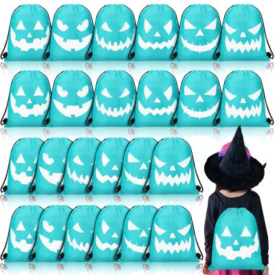 Sweetude 24 Pcs Halloween Drawstring Bags for Kids Trick or Treat
