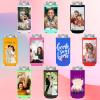 Custom Slim Can Cooler Sleeve Neoprene Can Cooler Bulk Personalized Aquamarine Collapsible Insulated Drink Holder for Anniversary Wedding Birthday Gifts Party Favors(150 Pack) view 3