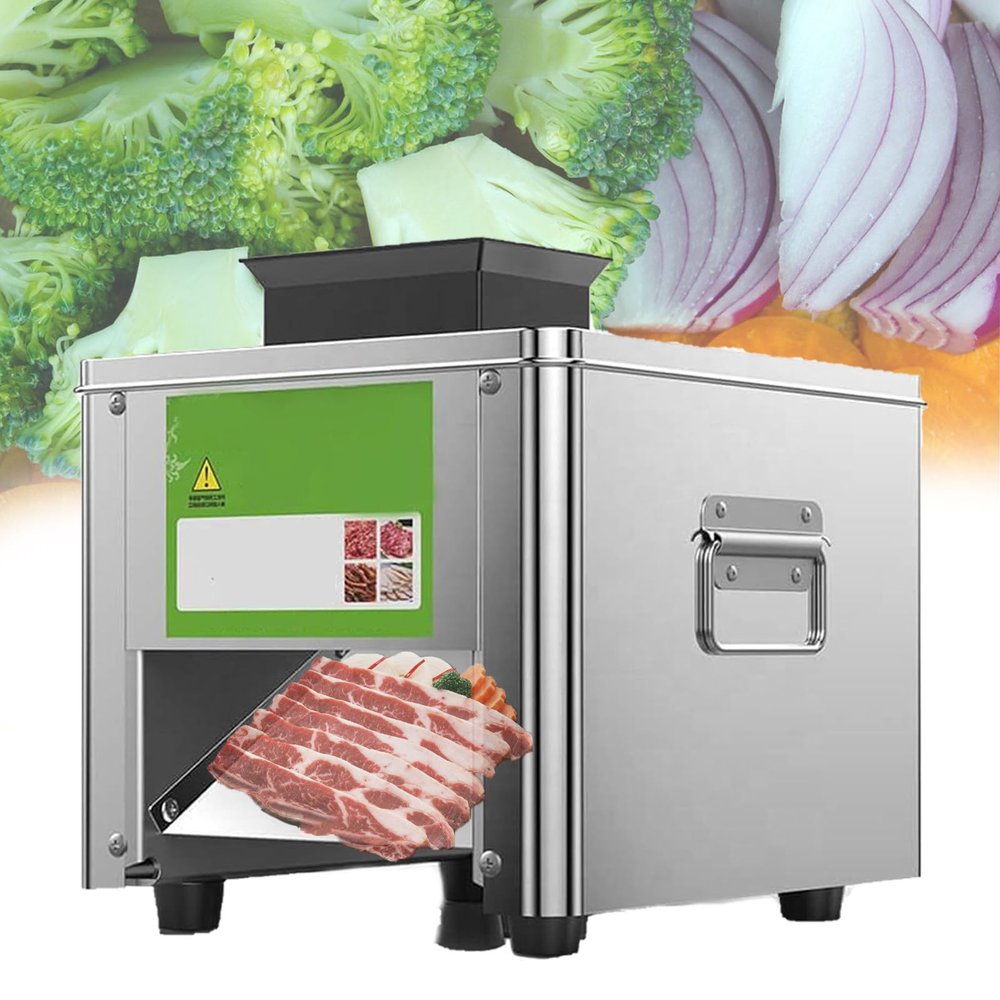 Kindevieft 850W Meat Cutter Machine, Electric Meat Slicer Shredded Cutting Machine, Commercial Meat Slicer with Stainless Steel Blade, for Family Commercial Use,3.5mm