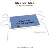 Cbvxjkl Custom Server Aprons with 3 Pockets,Waterproof Waitress Waiter Waist Unisex Apron for Kitchen Cooking HouseworkCarolina Blue view 2
