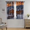 TOWINSFB Cabin Mountain Blackout Curtains, Winter Snow House Sky Grommet Thermal Insulated Curtains Window Drapes for Bedroom Living Room, 2 Panels, Each 21W x 45L view 4