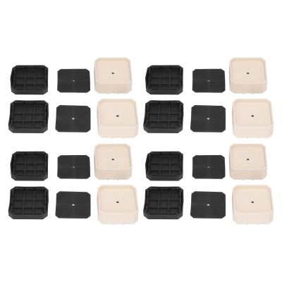 Gavigain Furniture Risers, 8 Set Heavy Duty Stackable Furniture Risers Shockproof Stackable Plastic Furniture Risers for Sofa, Bed, Table, Couch & Chair