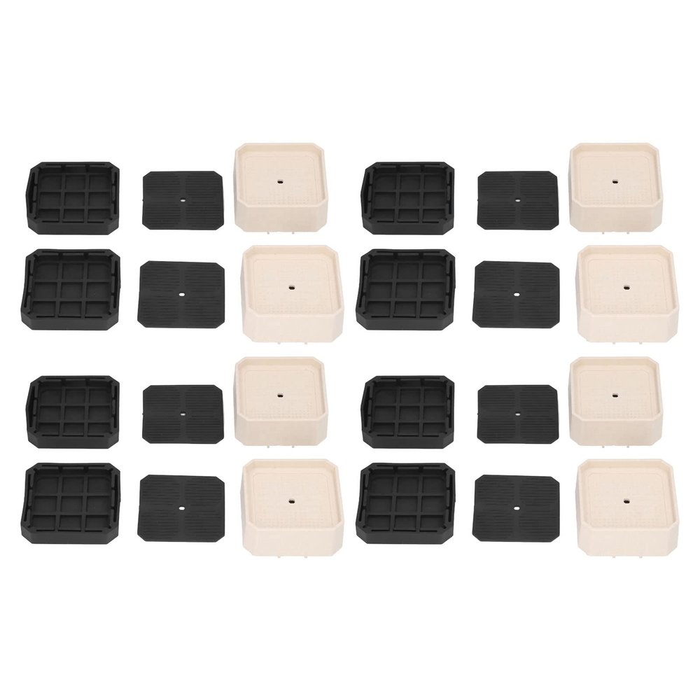 Gavigain Furniture Risers, 8 Set Heavy Duty Stackable Furniture Risers Shockproof Stackable Plastic Furniture Risers for Sofa, Bed, Table, Couch & Chair