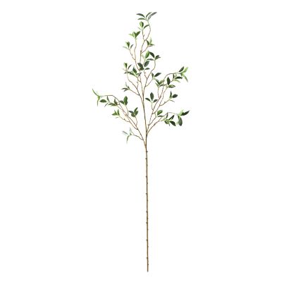 44.5 Inch or 28.7 Inch Long Artificial Green Banyan Branches,Faux Ficus Tree Stems for Tall Floor Vases, Artistic Plant Stems with Leaves,for Home,Office,Shop,Party,Wedding Vase Filler(3 Pcs 44.5 In)