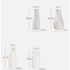 RENEESME Vase Home Ins Nordic Plastic Vase Living Room Fall-Resistant Simulation Vase Ornaments Creative Simple Small Fresh Vase Flower Vases Decorative(Size:C) view 2