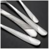 18/8 stainless steel flatware set for 8, tableware set handle France style cutlery set with knife, fork, spoon, steak knife in Diamond texture pattern, perfect as a housewarming gift view 3