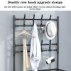 Generic Garment Rail Shoe Bench Coat Stand Rack Hanger Coat Rack Stand,Metal Coat Rack Stand With Removable 16 Hooks 5-Tier Shelves,For Hall, Bathroom, Entryw, 60*28*175cm, White view 4