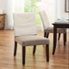 Anzona Cream Beige Chair Back Covers for Dining Room, Farmhouse Solid Cream Color Linen Polyester Back Chair Protector, Rustic Modern Art 8 Pcs Scratchproof Chair Back Cover for Party, 20 x 19 Inches view 4