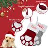 Ulico Personalized Christmas Stocking for Dogs Cats, Large Custom Embroidered Name Pet Paw or Bone Shape Stockings,Xmas Decorations Fireplace Hanging Stockings Family Holiday Dog Cat1 pcs view 4