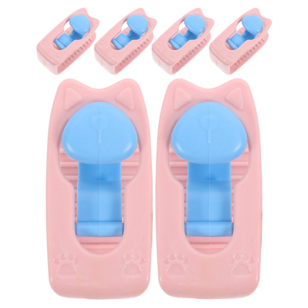 Cabilock 6pcs Cute Bead Design Quilt Fixed Clips for Bed Non- Plastic Fasteners Versatile for Bedding Curtains and Sofa Cushions and for -Term Use