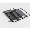 JIXINYU Newspaper Racks, Magazine Rack Newspaper Rack Foldable Storage Shelf Iron Magazine Rack Brochure Display Stand Simple Bookshelf for Living Room Magazine Storage Rack (Black) (White) view 3