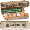 Hatortempt Reusable Paper Pulp Egg Cartons - 48-Pack, 12-Count - Pre-Printed Cartons for Date Labeling - Versatile Egg Baskets for Market & Home - Biodegradable Bulk Packs for Easy Transport view 1