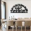 As for Me and My House Metal Wall Decor, Metal Scripture Wall Art, Christian Metal Wall Decor, Bible Verse Wall Art, God Is Love Wall Decor, Inspirational Wall Art for Living Room (59"x31" | 150x78cm, White) view 3