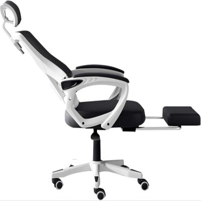 SoOSSN Retractable Footrest Office Chair with Lumbar Support and Headrest Chairs for Office Latex Office Desk Chair