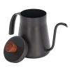 400ml Coffee Drip Kettle, Gooseneck Coffee Kettle, Stainless Steel Drip Coffee Pot Thin Mouth Pour Over Coffee Pot with Lid for Drip Coffee view 2