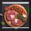 HomeLoft Basics Transparent PVC Roller Blinds Display Cabinet Plastic Roller Shade with Handle Roller Curtain for Supermarket Vegetables Fruit Fresh Breathable Keep Fresh Roller Blinds(W26X59in) view 4