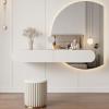 XIGOUZIQU Makeup Table, Hanging Dresser, Bedroom Modern Minimalist nightstand Vanity, All in one Small Suspended Makeup Table for Living Room, Bedroom.(Size:80 * 18 * 40cm) view 1