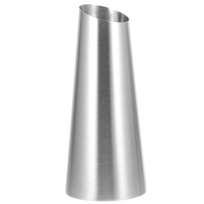 GANAZONO Stainless Steel Flower Vase for Home Decor Modern Decorative Desktop Vase Frosted Versatile Small Flower Arrangement Bottle for Living Room and Office Centerpieces