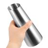 GANAZONO Stainless Steel Flower Vase for Home Decor Modern Decorative Desktop Vase Frosted Versatile Small Flower Arrangement Bottle for Living Room and Office Centerpieces view 3