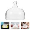 BESTOYARD Clear Cake Dome Cover 13cm Glass Cupcake Dome Food Display Cover Dustproof Bread Dessert Lid Food Plate Dish Cloche Cover Lid for Bread Cake Dessert Dish, 13.00X13.00X12.00CM, Transparent view 4