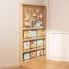 Gtzly Toddler Bookshelf, 4-Tier Kids Bookshelves with Pegboards for Wall Display in Bedroom Study Room Playrooms Nursery for Infants Baby Young Children(Size:100 * 10 * 178cm/39.3 * 3.9 * 70in) view 1