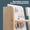 Gtzly Toddler Bookshelf, 4-Tier Kids Bookshelves with Pegboards for Wall Display in Bedroom Study Room Playrooms Nursery for Infants Baby Young Children(Size:100 * 10 * 178cm/39.3 * 3.9 * 70in) view 4