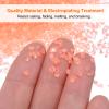 HARFINGTON 305g Crushed Glass Chips 3-6mm Shiny Electroplating Irregular Broken Sprinkles Chunky Glass for Crafts DIY Resin Art Decoration Vase Filler, Orange Red view 4