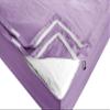 Pure Eco Zip On Fitted Sheet Queen Size (60X80) + 10 Inch Deep Pockets - Includes 2 Zip-On Sheets & 1 Fitted Sheet Base - Queen Size Zipper Fitted Sheets - Cotton 600 TC Fitted Sheet - Lilec view 4