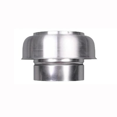 DYETEE Chimney Caps, Aluminum Alloy Round 4/5/6/8 Inch Round Roof Vent Cap Rain Cover Roof Exhaust Vents, 360 Degree Rain Hat Round Exhaust Protector Cap, Stovepipe Finial Silver(Size:5in)