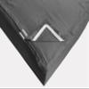 Zip On Fitted Sheet Cal King (72X84) + 12 Inch Deep Pockets - Includes 2 Zip-On Sheets & 1 Fitted Sheet Base - Cal King Size Zipper Fitted Sheets - Soft Cotton 600 TC Fitted Sheet - Dark Grey view 2