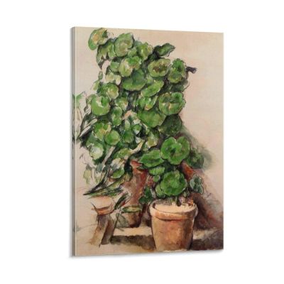 HomeLoft Basics Paul Cezanne Print Painting Pots of Geraniums Gifts Canvas Painting Poster Wall Art Decorative Picture Prints Modern Decor Framed-unframed 08x12inch(20x30cm)