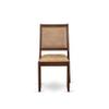 East West Furniture ASX25-AWA-28 -5 Piece Dining Set Includes a Round Kitchen Table with Antique Walnut Tabletop and 4 Stackable Polyester Fabric Chairs, Antique Walnut view 4