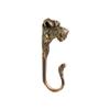 TUTURA LUTSS Schnauzer Dog Design Handmade Brass Hanger. Unique Decorative Wall Mount Hook for Coats Towels Hats and Bags. Artistic Home Dcor Accent view 1